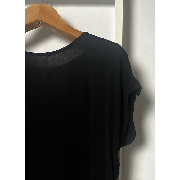 Madewell Dress Womens S Black Short Sleeve Full Button Down Back Woven Tunic Top - Picture 4 of 16